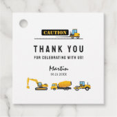 Modern onder bouwthema: bedankt bedankjes labels (Voorkant)