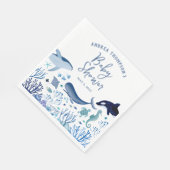 Modern Onder het Baby shower Zee voor jongens Servet (Hoek)