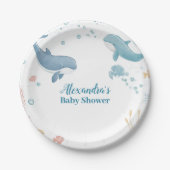 Modern Onder het Zee Genderneutraal Papieren Bordje (Voorkant)