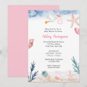 Modern Onder het Zee Slaat Roze Kaart (Voorkant / Achterkant)