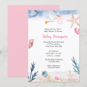 Modern Onder het Zee Slaat Roze Kaart