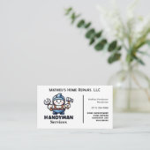 Modern onderhoud Handyman Visitekaartje (Staand voorkant)