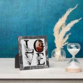 Modern ONE Foto floral zilveren glitter valentijns Fotoplaat (Insitu)