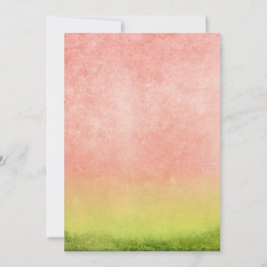 Modern One in een Melon | Zomer-kinderen van Birth Kaart (Achterkant)