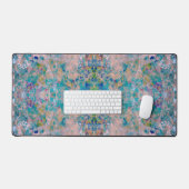 Modern one of a kind Abstract met Sangria kleuren Bureaumat (Keyboard & Muis)