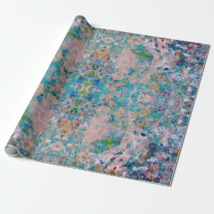 Modern one of a kind Abstract met Sangria kleuren Cadeaupapier