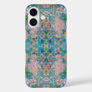 Modern one of a kind Abstract met Sangria kleuren iPhone 16 Hoesje
