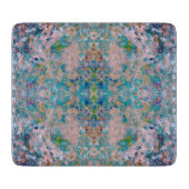 Modern one of a kind Abstract met Sangria kleuren Snijplank (Voorkant)