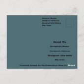 Modern one of a kind Abstracte kunst in een mistig Briefkaart (Achterkant)