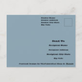 Modern one of a kind Abstracte kunst in een mistig Briefkaart (Achterkant)