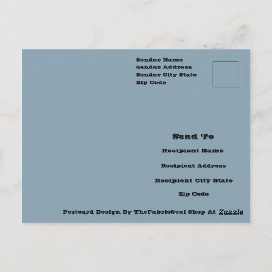 Modern one of a kind Abstracte kunst in een mistig Briefkaart (Achterkant)