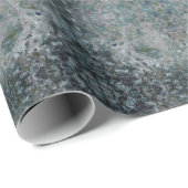 Modern one of a kind Abstracte kunst in een mistig Cadeaupapier (Rol Hoek)