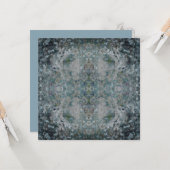 Modern one of a kind Abstracte kunst in een mistig Kaart (Voorkant / Achterkant in situ)