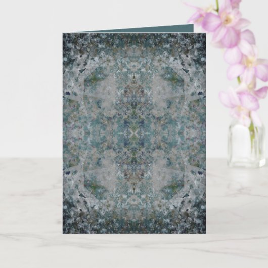 Modern one of a kind Abstracte kunst in een mistig Kaart (Orchidee)