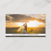 Modern One Photo Wedding Photography Visitekaartje (Voorkant)