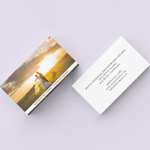 Modern One Photo Wedding Photography Visitekaartje
