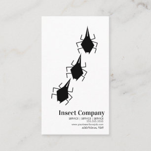 Modern Ongediertebestrijding Bugs Bedrijfslogo Visitekaartje
