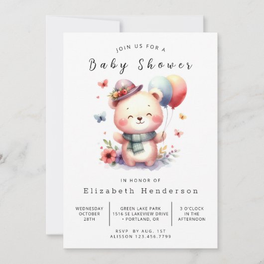 Modern Online Beer Baby shower Kaart (Voorkant)