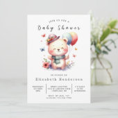 Modern Online Beer Baby shower Kaart (Staand voorkant)