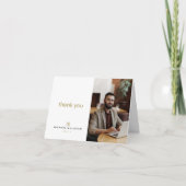 Modern onroerend goed dank u kaart - Monogram (Voorkant)