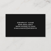 Modern onroerend goed Logo | Bouwvoertuigen Visitekaartje (Achterkant)