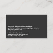 Modern onroerend goed Logo | Social media iconen Visitekaartje (Achterkant)