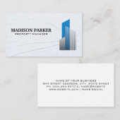 Modern onroerend goed Logo spackled wall Visitekaartje (Voorkant / Achterkant)