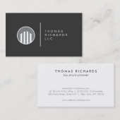 Modern onroerend goed / makelaar, advocaat Visitek Visitekaartje (Voorkant / Achterkant)