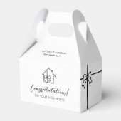 Modern onroerend goed Nieuw huis Marketing Custom Bedankdoosjes (Achterkant)