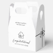 Modern onroerend goed Nieuw huis Marketing Custom Bedankdoosjes (Geopend)