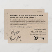 Modern onroerend goed Nieuwjaar vakantie Briefkaart (Voorkant / Achterkant)