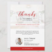 Modern onroerend goed open huis dank u kaart (Voorkant)