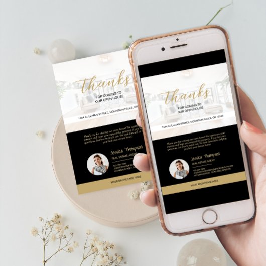 Modern onroerend goed open huis dank u kaart