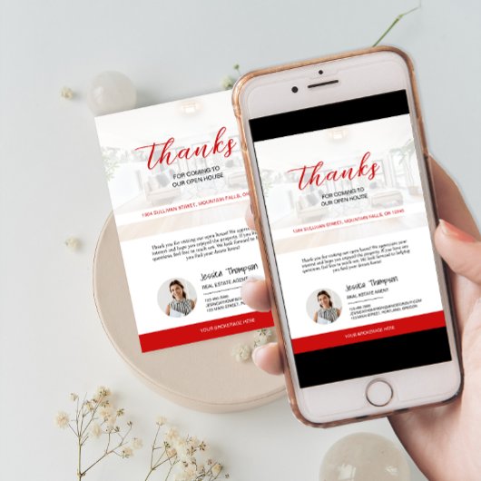 Modern onroerend goed open huis dank u kaart