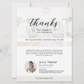 Modern onroerend goed open huis dank u kaart (Voorkant)