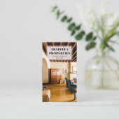 Modern onroerend goed visitekaartje (Staand voorkant)