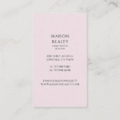 Modern onroerend goed visitekaartje (Achterkant)