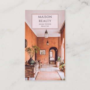 Modern onroerend goed visitekaartje