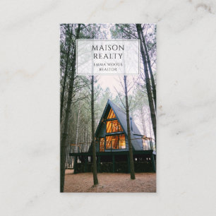 Modern onroerend goed visitekaartje