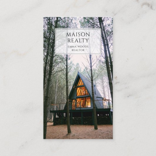 Modern onroerend goed visitekaartje (Voorkant)