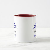 Modern onroerend goed wit en goud aangepast logo mok (Midden)