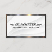 Modern onroerend-goedpictogram | Metaalgrens Visitekaartje (Achterkant)