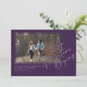 Modern Ons Avontuur Begint De Datumfoto Opslaan Save The Date (Staand voorkant)