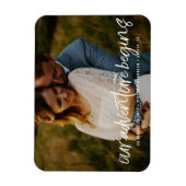 Modern Ons Avontuur Save the Date Photo bruiloft Magneet (Verticaal)