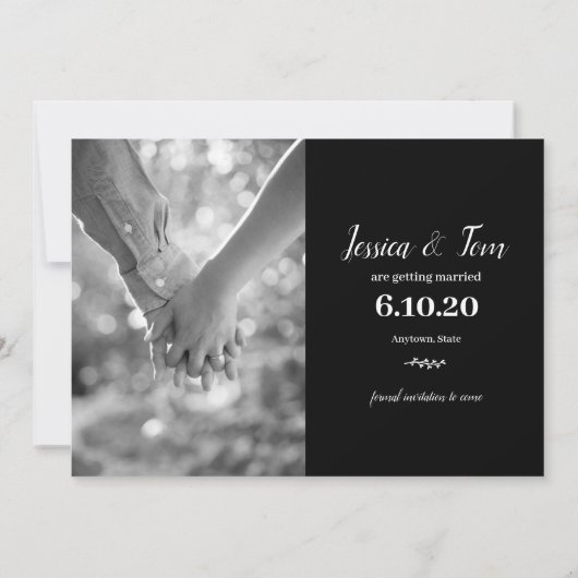 Modern | Ons verhaal | Favoriete data | 2 Foto Save The Date (Achterkant)