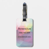 Modern ontwerp bagagelabel (Achterkant verticaal)