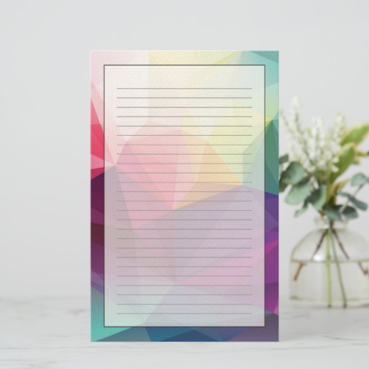 Modern ontwerp briefpapier (Staand voorkant)