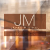 Modern ontwerp | Bruin & Transparant Wissen Raamsticker (Vel 2)