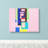 Modern ontwerp canvas afdruk (Insitu (Houten vloer))