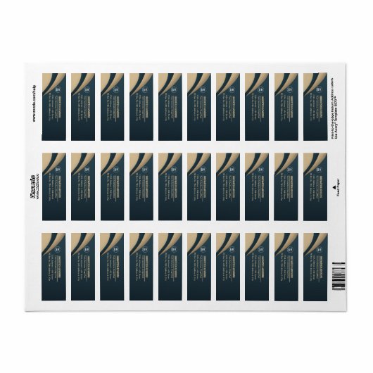 Modern ontwerp etiket (Full Sheet)